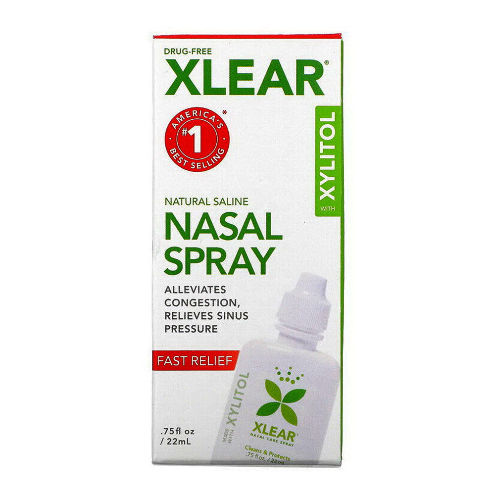 Xlear Natural Saline and Xylitol Nasal Spray, 0.75 Oz